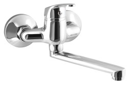 AQUALINE 35 nástěnná baterie, rozteč 100, ramínko ploché 160, chrom (52016)