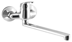 AQUALINE 35 nástěnná baterie, rozteč 100, ramínko ploché 220, chrom (52021)