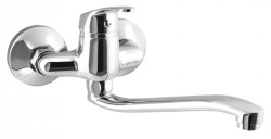 AQUALINE 35 nástěnná baterie, rozteč 100, ramínko ploché zvýšené, chrom (52032)