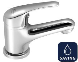 AQUALINE 35 stojánková umyvadlová baterie, WATER-SAVING kartuše, chrom (52102-01)