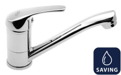 AQUALINE 35 umyvadlová baterie s otočnou hubicí, WATER-SAVING kartuše, chrom (52196-01)