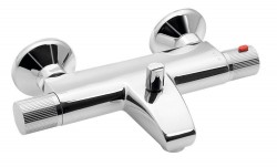 AQUALINE - ACTION nástěnná vanová termostatická baterie, chrom (MB106)