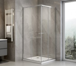 AQUALINE - AGGA obdélníková sprchová zástěna 900x800, čiré sklo (HLF809Y)