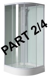 AQUALINE - AIGO zadní mléčné sklo, část 2/4 (YB93-2)