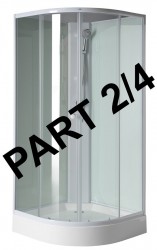 AQUALINE - AIGO zadní mléčné sklo, komponent 2/4 (YB93-2)