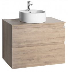 AQUALINE - ALTAIR sestava koupelnového nábytku, š. 87,1 cm, dub emporio (AI390-01)