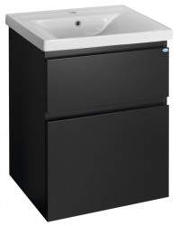 AQUALINE - ALTAIR umyvadlová skříňka 57x72,5x45cm, černá mat (AI660)