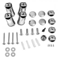 AQUALINE - ALYA montážní uchycení pro oblé těleso, chrom (ND1110-099)