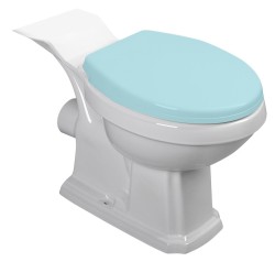 AQUALINE - ANTIK WC kombi mísa, 35x72cm, zadní odpad, bílá (AK107-432)