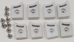 AQUALINE - ARLEN ALAIN set 4 horních a 4 spodních dorazů pro pojezdy (NDBTRD6)