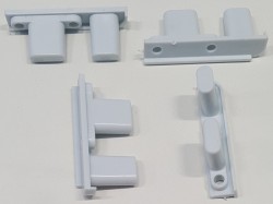 AQUALINE - ARLEN ALAIN set spojovacích dílů pro svislý a pojezdový profil (NDBTRD3)