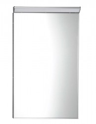 AQUALINE - BORA zrcadlo s LED osvětlením a vypínačem 400x600, chrom (AL746)