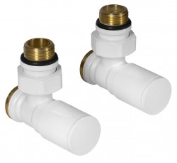 AQUALINE - C-START připojovací sada ventilů ruční rohová, bílá (SC237W)