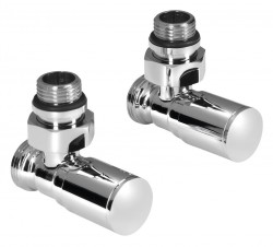 AQUALINE - C-START připojovací sada ventilů ruční rohová, chrom (SC237C)