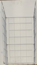 AQUALINE - Drátěný prádelní koš 430x500x250, chrom (NDZOJA-60)