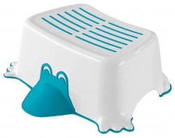 AQUALINE - DUCK dětské protiskluzové stupátko do koupelny, modrá (366412)