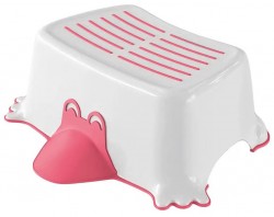 AQUALINE - DUCK dětské protiskluzové stupátko do koupelny, růžová (366413)