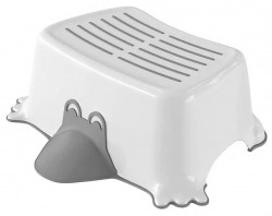 AQUALINE - DUCK dětské protiskluzové stupátko do koupelny, šedá (366410)