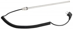 AQUALINE - Elektrická topná tyč bez termostatu, kroucený kabel/černá, 300 W (LT90300B)