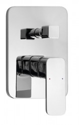 AQUALINE - FACTOR podomítková sprchová baterie, 2 výstupy, chrom (FC642)