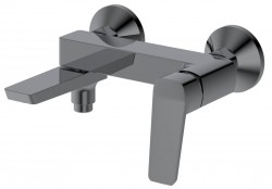 AQUALINE - FLERY nástěnná vanová/sprchová baterie, otočné ramínko, gun metal (FY010GM)