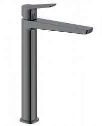 AQUALINE - FLERY stojánková umyvadlová baterie vysoká, gun metal (FY006GM)