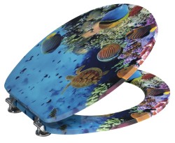 AQUALINE - FUNNY WC sedátko s potiskem oceán (HY-S369)