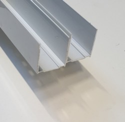 AQUALINE - G80 hliníkový profil svislý, 2 ks (NDG80-01)