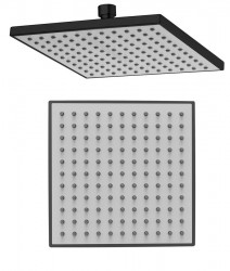 AQUALINE - Hlavová sprcha, 200x200, ABS/černá mat (SC164B)