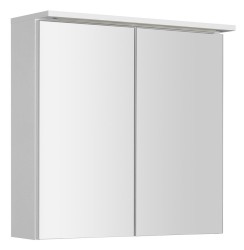 AQUALINE - KAWA STRIP galerka s LED osvětlením 70x70x22cm, bílá (WGL70S)