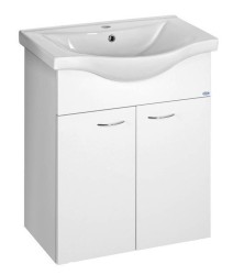 AQUALINE - KERAMIA FRESH umyvadlová skříňka 60,6x74x34cm, bílá (50063A)