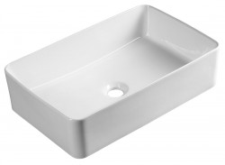 AQUALINE - Keramické umyvadlo na desku, 54x33cm, bílá (54331)