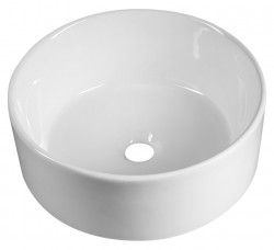 AQUALINE - Keramické umyvadlo na desku, Ø 40cm, bílá (40150)