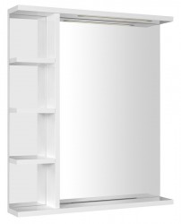 AQUALINE - KORIN STRIP zrcadlo s LED osvětlením a policemi 60x70x12cm (KO370S)