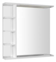 AQUALINE - KORIN STRIP zrcadlo s LED osvětlením a policemi 70x70x12cm (KO360S)