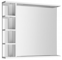 AQUALINE - KORIN STRIP zrcadlo s LED osvětlením a policemi 80x70x12cm (KO350S)
