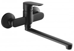 AQUALINE - LOTTA nástěnná baterie, ramínko ploché, černá mat (LT642B)