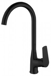 AQUALINE - LOTTA stojánková dřezová baterie, černá mat (LT603B)