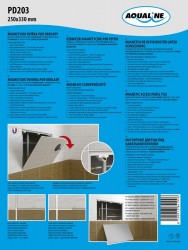 AQUALINE - Magnetická dvířka pod obklady 250x330  (PD203)