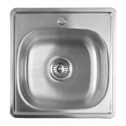 AQUALINE - Nerezový vestavný dřez 48x18x48cm (AQ4848B)