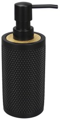 AQUALINE - NOIR dávkovač mýdla na postavení, černá (N6019)
