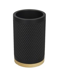 AQUALINE - NOIR sklenka na postavení, černá (N6023)