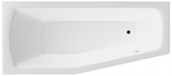 AQUALINE - OPAVA vana 160x70x44cm bez nožiček, levá, bílá (C1670)