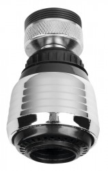 AQUALINE - Perlátor s kloubem a přepínačem, vnitřní závit M22x1, vnější závit M24x1, ABS/chrom (B003)