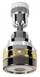 AQUALINE - Perlátor s kloubem a přepínačem, vnitřní závit M22x1, vnější závit M24x1, chrom (B242)