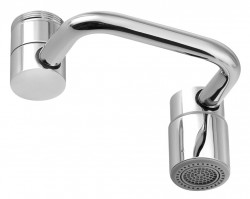 AQUALINE - Perlátor s kloubem, vnější závit M24x1, vnitřní závit M22x1, chrom (3358.01)