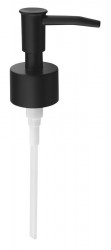 AQUALINE - Pumpička k dávkovači mýdla, plast, černá mat (SB293)
