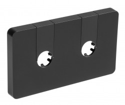 AQUALINE - Q-START krycí rozeta pro středové připojení, černá mat (QS515B)