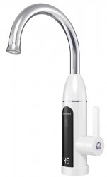 AQUALINE - RIO elektrická vodovodní baterie s průtokovým ohřívačem vody, 230V, 3kW, bílá/nerez (211086)