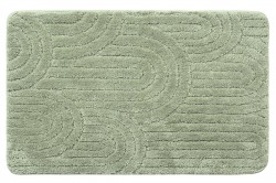 AQUALINE - RIST koupelnová předložka, 50x80cm, 100% polyester, protiskluz, zelená (NI8594)